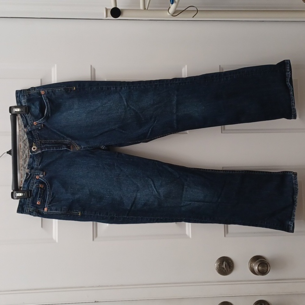 Lucky Brand by Gene Montesano classic Cathy crop blue jeans sz 10 / 30